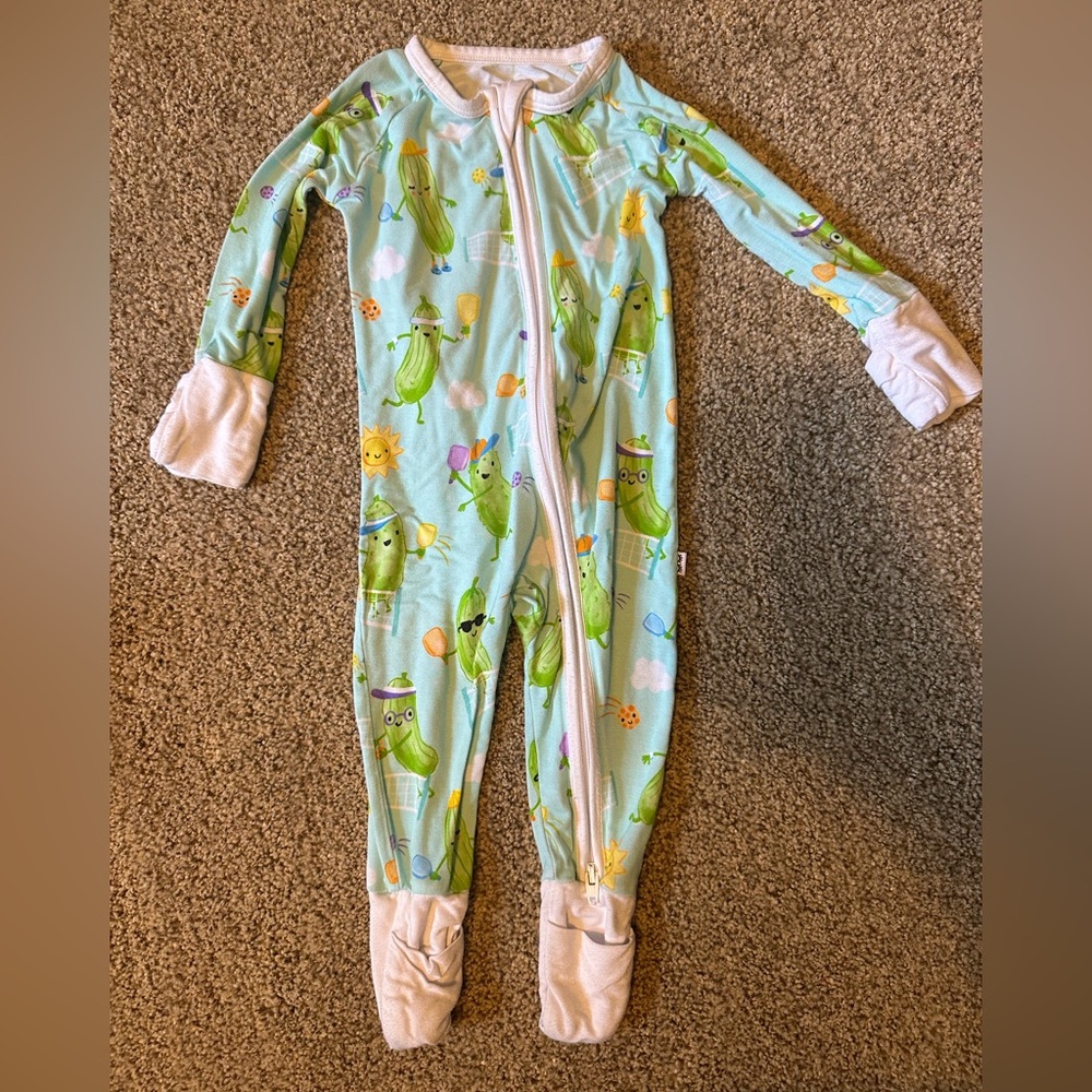 0-3 month little sleepies bamboo zippy